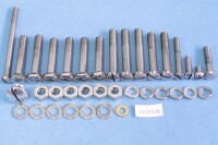 Jawa 250 komplettes Motorrad-Schraubenset Kyvačka-polierter Edelstahl