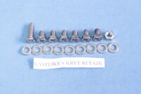 Jawa 250 komplettes Motorrad-Schraubenset Kyvačka-polierter Edelstahl