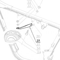 Rahmen- und Motorstrebe ČZ 175, 250
