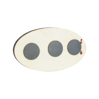 Holzmagnet Logo Jawa/ČZ - 10 x 5,5cm