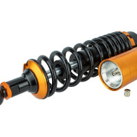 Gasdruck-Stoßdämpfer hinten – schwarz/gold – Satz