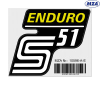 Aufkleber Seitendeckel S51 Enduro – MZA