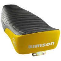 Sitzbank komplett Simson S51 Enduro – schwarz/gelb – MZA