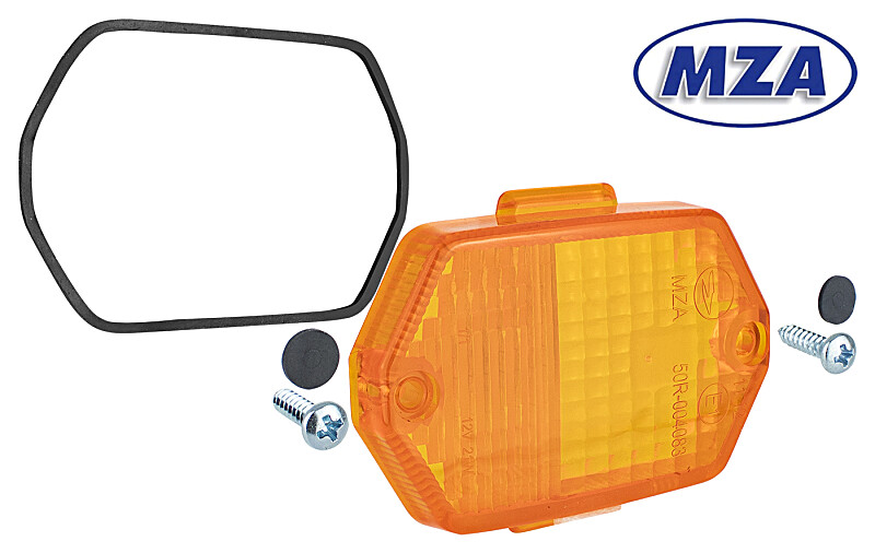 Blinkerkappe eckig Simson, MZ ETZ - orange - MZA