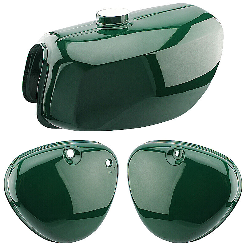 Tank + Seitendeckel Simson S51 Elektronik – grün – BESCHÄDIGT