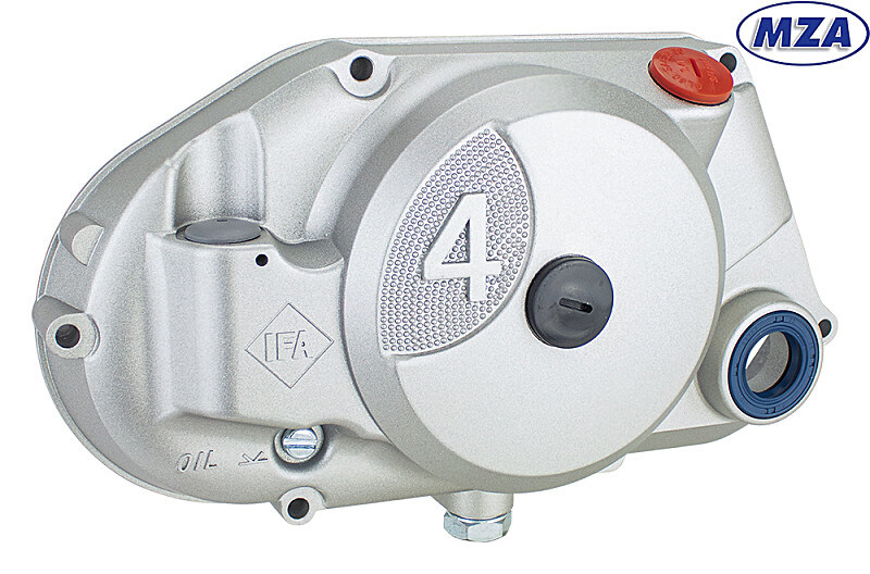 Kupplungsdeckel Simson mit Komponenten - silber - MZA