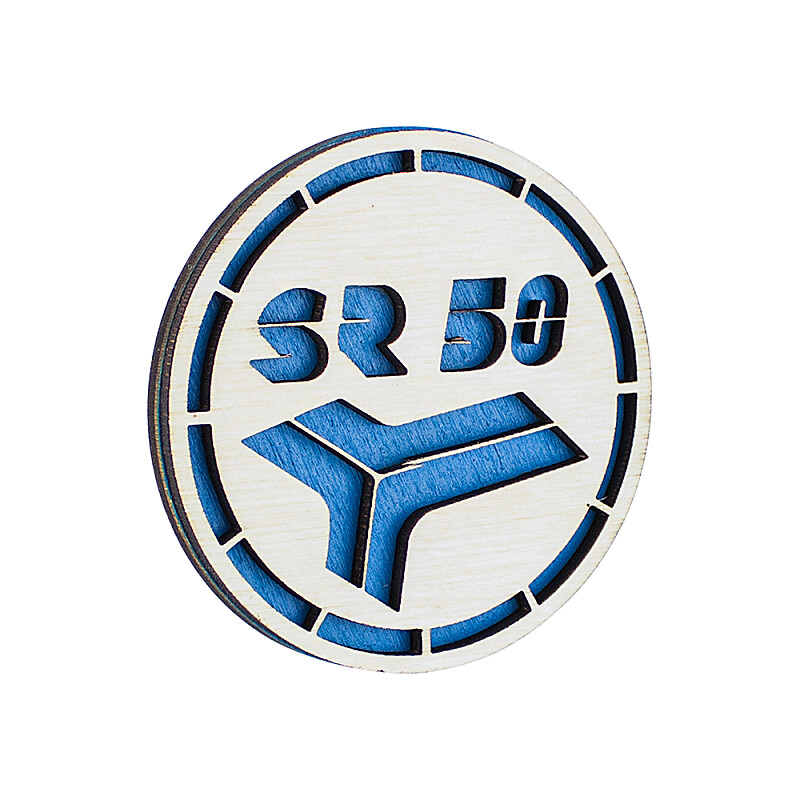 Holzmagnet Simson SR50 – 6 cm – blau