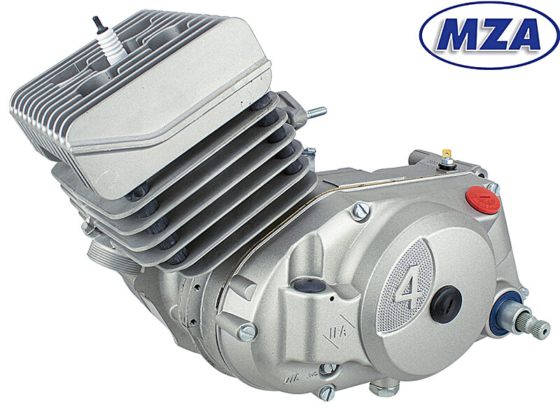 Motor Simson S70, SR80 – 70 ccm – 4-Gang – silber – mit NPC-Zylinder – MZA