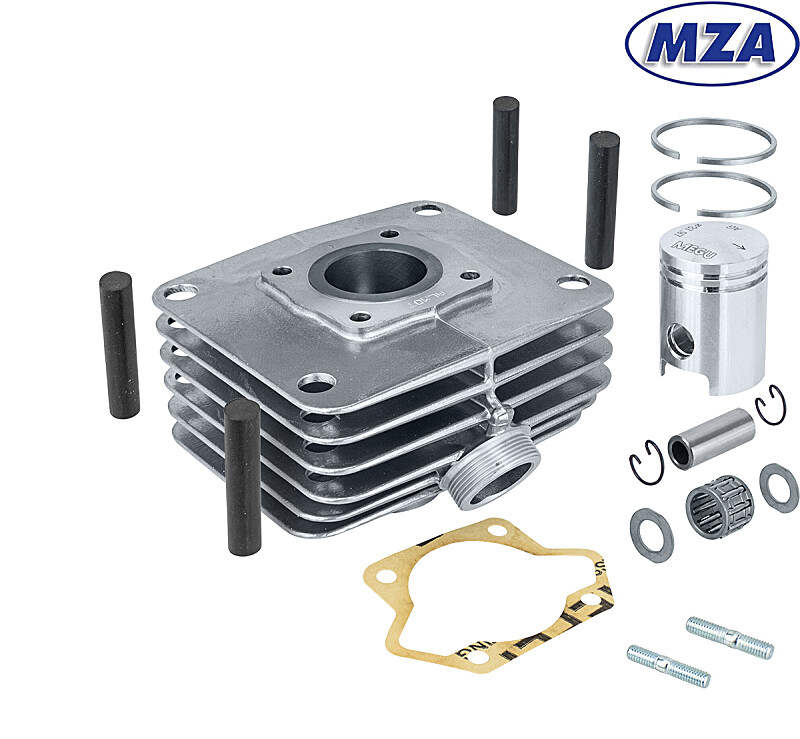 Zylinder Simson S51, SR50 – 50 ccm – MZA – Set (polierte Oberfläche)