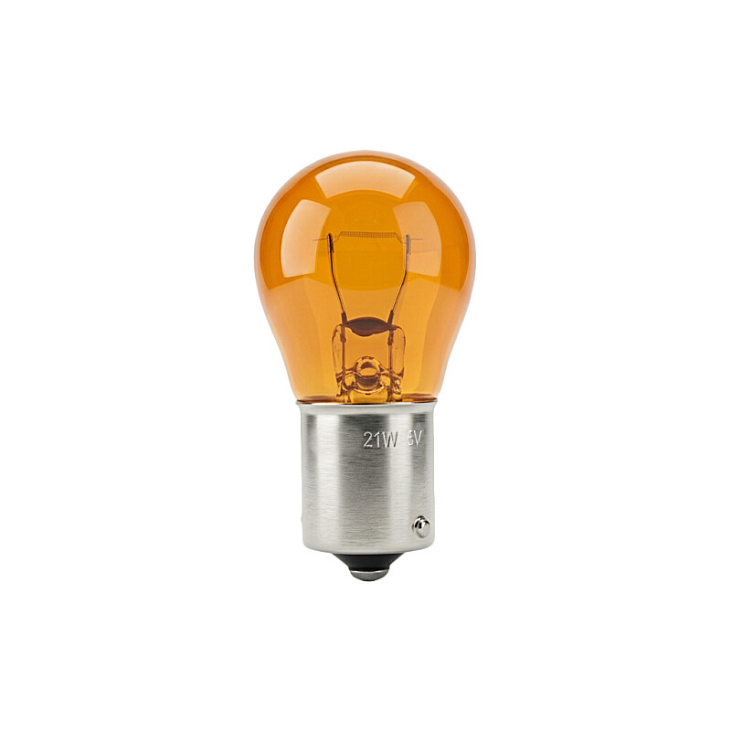 Glühbirne 6V 21W BaU15s - orange
