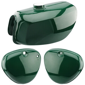 Tank + Seitendeckel Simson S51 Elektronik – grün – BESCHÄDIGT