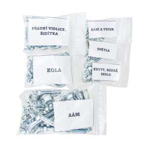 Schraubensatz für das komplette Motorrad (ohne Motor) Babetta 207.500 - Zink