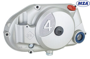 Kupplungsdeckel Simson mit Komponenten - silber - MZA