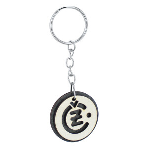 Schlüsselanhänger aus Holz – ČZ-Logo