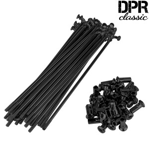 Radspeichensatz Simson für 16-Felgen (M3,5x143,5) – schwarz – DPR