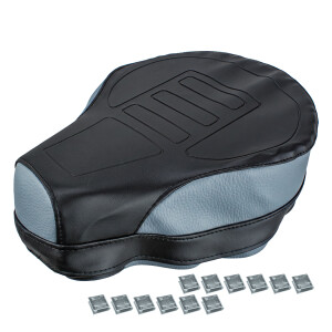 Sitzbankbezug Babetta 210, 225 – schwarz/grau + Klammern – Tschechien