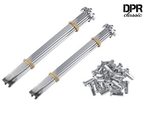 Speichensatz Simson für 16"-Felge mit Scheibenbremse – DPR – Chrom