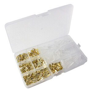 Satz Flachstecker mit Schutzhüllen (315 Stück)