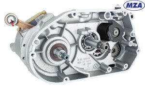 Halbmotor Simson S51, S60 mit 5-Gang-Getriebe – MZA – silber