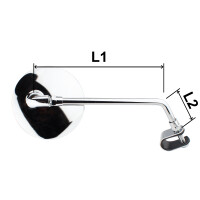 Spiegel rund Chrom M8 - Import